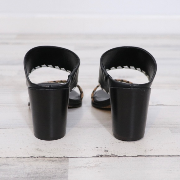 Vince Camuto Kafinny Sandal 7 New Black / white / tan - Picture 8 of 13